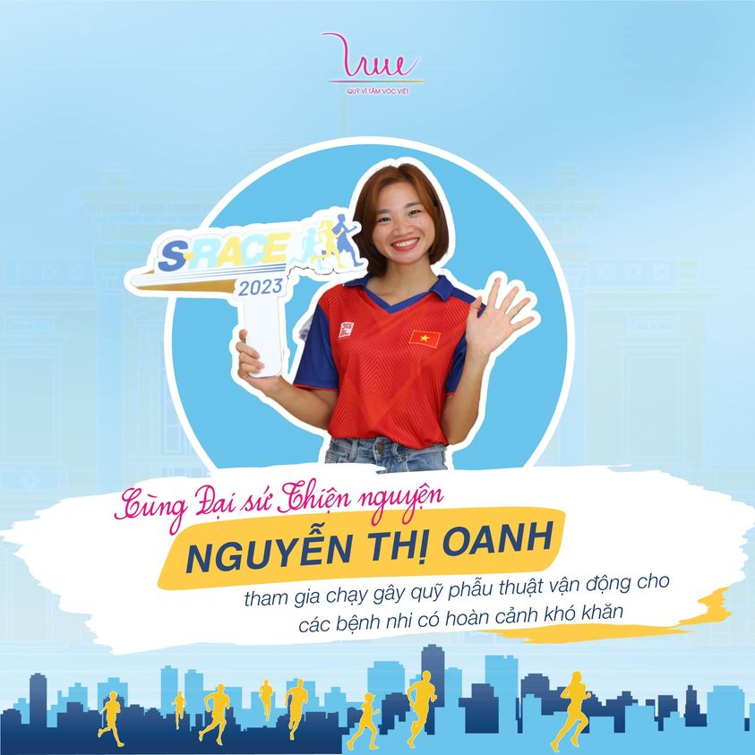 Vận động viên Nguyễn Thị Oanh trở thành Đại sứ Thiện nguyện của giải chạy S-Race 2023